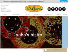 Tablet Screenshot of bistro1.co.uk